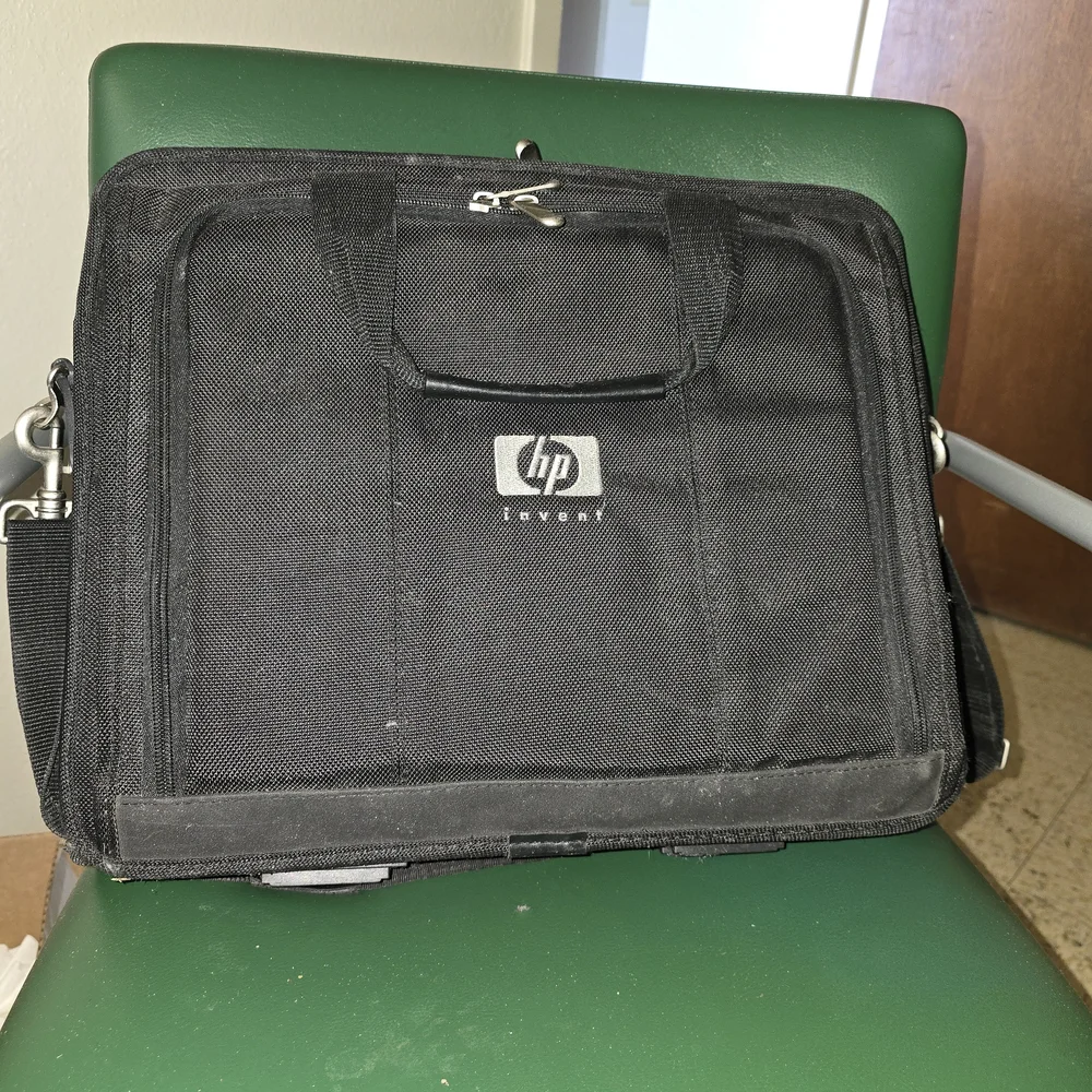 HP Black Laptop Bag with Shoulder Strap